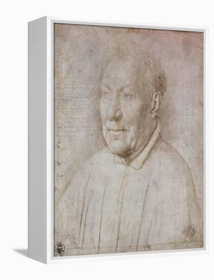 Portrait of Cardinal Nicola Albergati, 1431-Jan van Eyck-Framed Premier Image Canvas