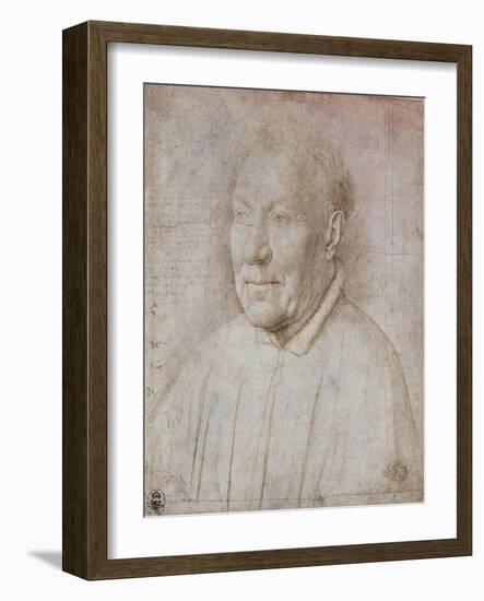 Portrait of Cardinal Nicola Albergati, 1431-Jan van Eyck-Framed Giclee Print