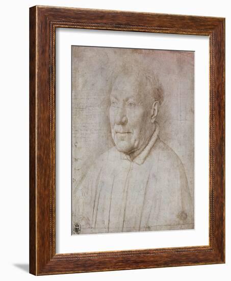Portrait of Cardinal Nicola Albergati, 1431-Jan van Eyck-Framed Giclee Print