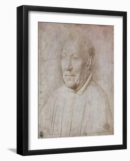 Portrait of Cardinal Nicola Albergati, 1431-Jan van Eyck-Framed Giclee Print