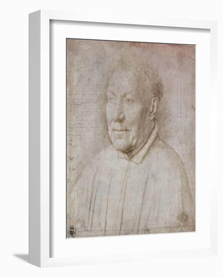 Portrait of Cardinal Nicola Albergati, 1431-Jan van Eyck-Framed Giclee Print