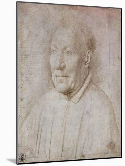 Portrait of Cardinal Nicola Albergati, 1431-Jan van Eyck-Mounted Giclee Print