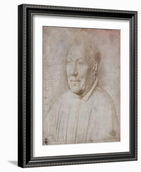 Portrait of Cardinal Nicola Albergati, 1431-Jan van Eyck-Framed Giclee Print