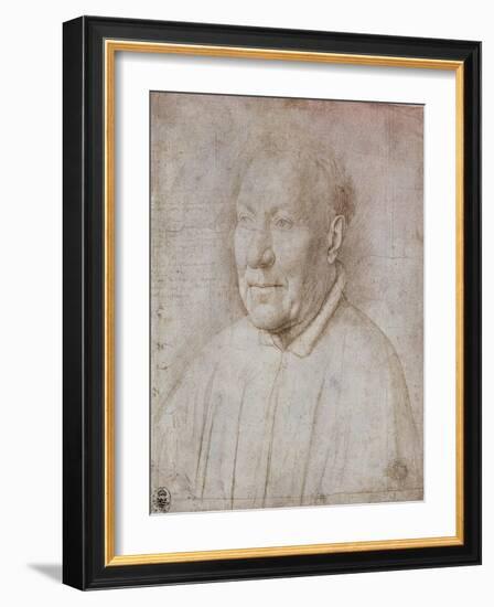 Portrait of Cardinal Nicola Albergati, 1431-Jan van Eyck-Framed Giclee Print