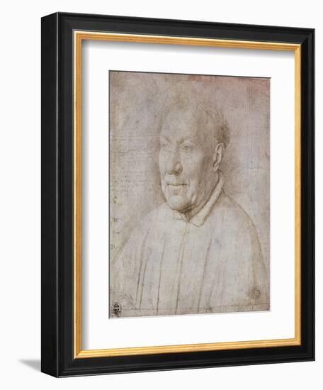 Portrait of Cardinal Nicola Albergati, 1431-Jan van Eyck-Framed Giclee Print