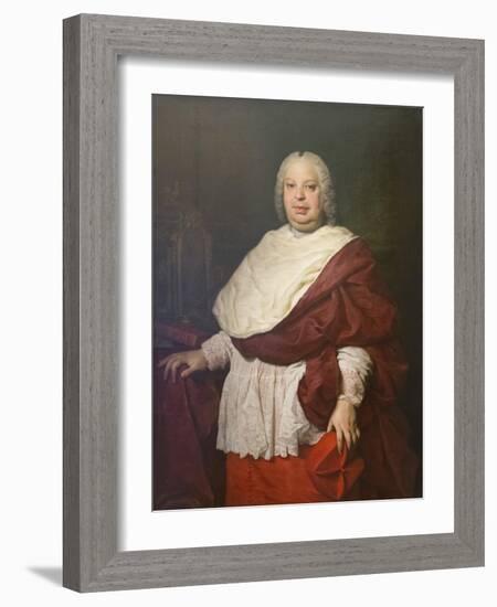 Portrait of Cardinal Silvio Valenti Gonzaga, C.1745-Pierre Subleyras-Framed Giclee Print