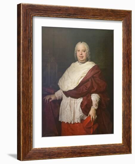 Portrait of Cardinal Silvio Valenti Gonzaga, C.1745-Pierre Subleyras-Framed Giclee Print