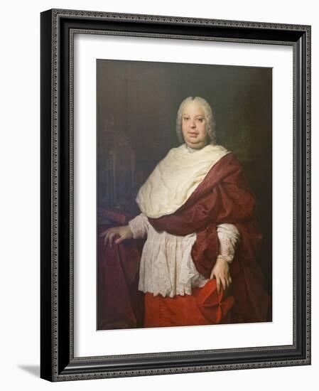 Portrait of Cardinal Silvio Valenti Gonzaga, C.1745-Pierre Subleyras-Framed Giclee Print