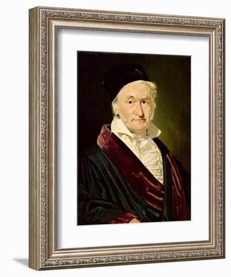 Portrait of Carl Friedrich Gauss, 1840-Christian-albrecht Jensen-Framed Giclee Print