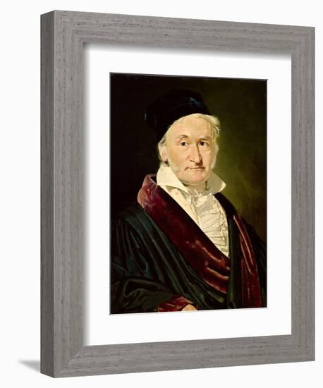 Portrait of Carl Friedrich Gauss, 1840-Christian-albrecht Jensen-Framed Giclee Print