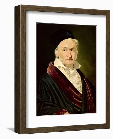 Portrait of Carl Friedrich Gauss, 1840-Christian-albrecht Jensen-Framed Giclee Print