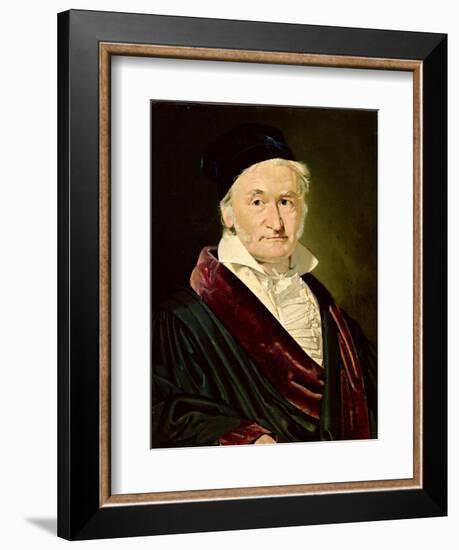 Portrait of Carl Friedrich Gauss, 1840-Christian-albrecht Jensen-Framed Giclee Print