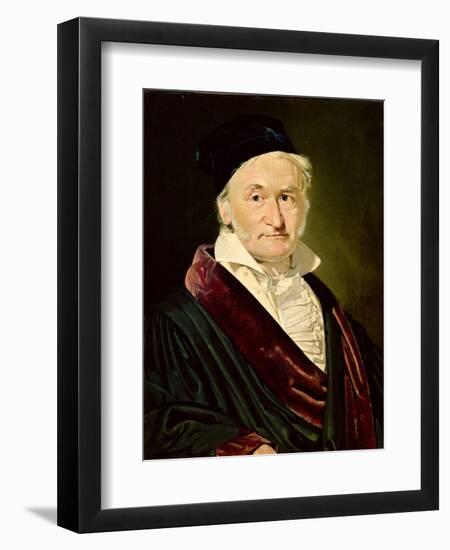 Portrait of Carl Friedrich Gauss, 1840-Christian-albrecht Jensen-Framed Giclee Print