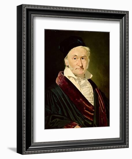 Portrait of Carl Friedrich Gauss, 1840-Christian-albrecht Jensen-Framed Giclee Print