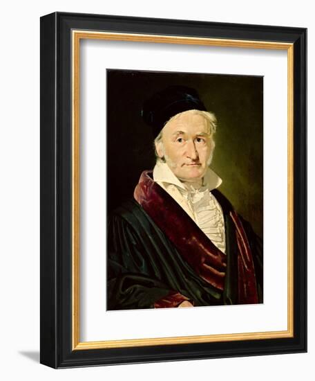 Portrait of Carl Friedrich Gauss, 1840-Christian-albrecht Jensen-Framed Giclee Print