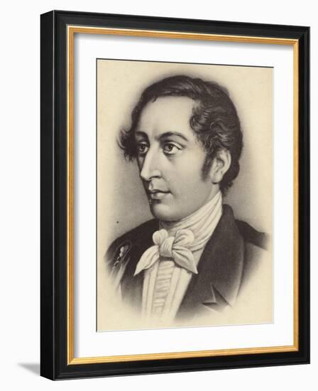 Portrait of Carl Maria Von Weber-German School-Framed Giclee Print