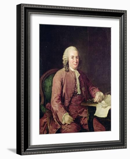 Portrait of Carl Von Linnaeus-Alexander Roslin-Framed Giclee Print