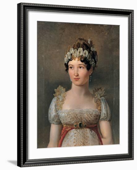 Portrait of Carolina Murat-Wicar Jean-Baptiste-Framed Giclee Print