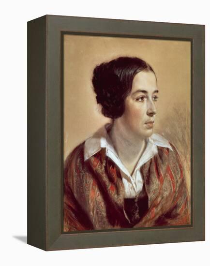 Portrait of Caroline Arnold, 1847-Adolph Menzel-Framed Premier Image Canvas