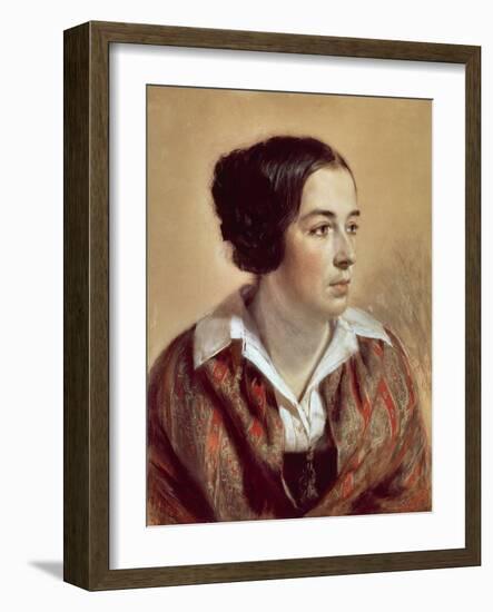 Portrait of Caroline Arnold, 1847-Adolph Menzel-Framed Giclee Print