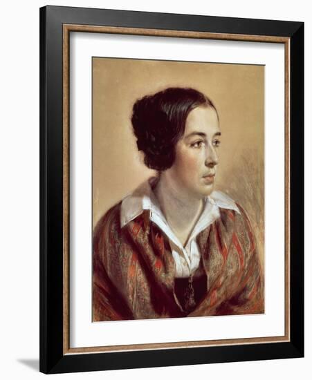 Portrait of Caroline Arnold, 1847-Adolph Menzel-Framed Giclee Print