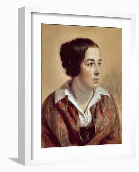 Portrait of Caroline Arnold, 1847-Adolph Menzel-Framed Giclee Print