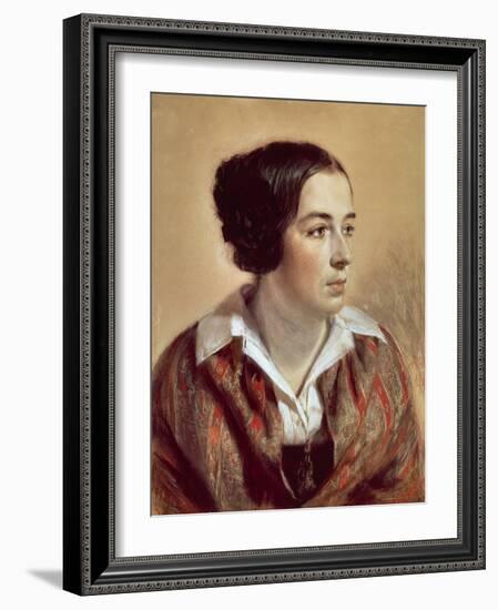 Portrait of Caroline Arnold, 1847-Adolph Menzel-Framed Giclee Print