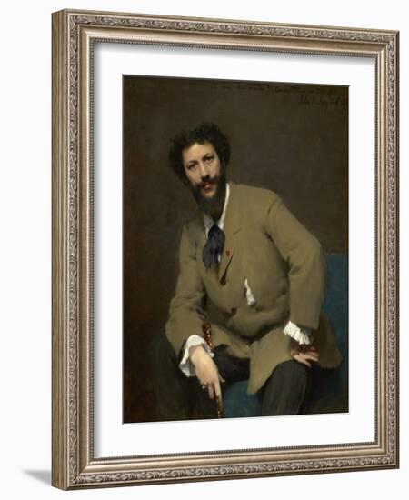 Portrait of Carolus-Duran, 1879 (Oil on Canvas)-John Singer Sargent-Framed Giclee Print