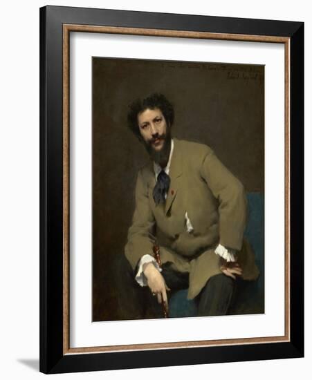 Portrait of Carolus-Duran, 1879 (Oil on Canvas)-John Singer Sargent-Framed Giclee Print