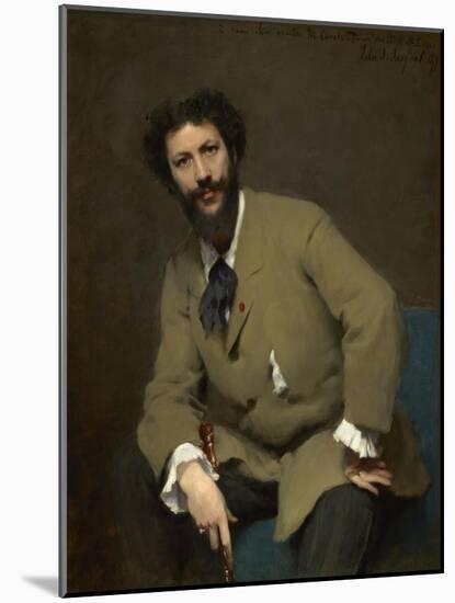 Portrait of Carolus-Duran, 1879 (Oil on Canvas)-John Singer Sargent-Mounted Giclee Print