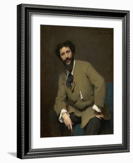 Portrait of Carolus-Duran, 1879 (Oil on Canvas)-John Singer Sargent-Framed Giclee Print