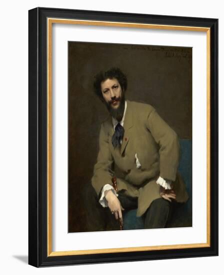 Portrait of Carolus-Duran, 1879 (Oil on Canvas)-John Singer Sargent-Framed Giclee Print