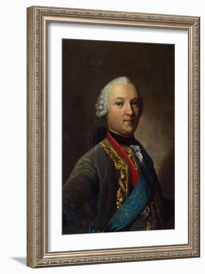 Portrait of Caspar Von Saldern, (1711-178), Middle of the 18th Century-Vigilius Erichsen-Framed Giclee Print