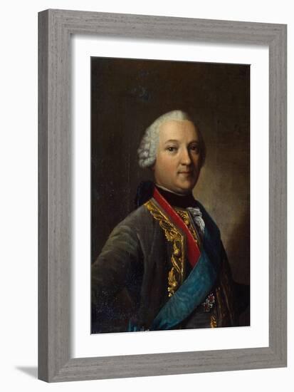 Portrait of Caspar Von Saldern, (1711-178), Middle of the 18th Century-Vigilius Erichsen-Framed Giclee Print