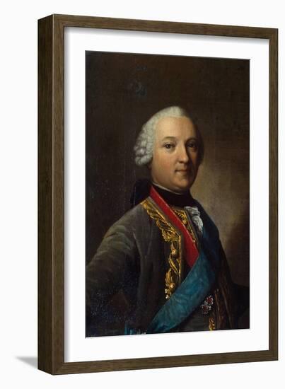 Portrait of Caspar Von Saldern, (1711-178), Middle of the 18th Century-Vigilius Erichsen-Framed Giclee Print