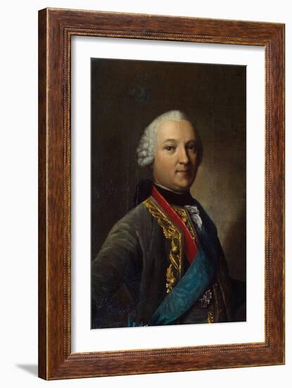 Portrait of Caspar Von Saldern, (1711-178), Middle of the 18th Century-Vigilius Erichsen-Framed Giclee Print