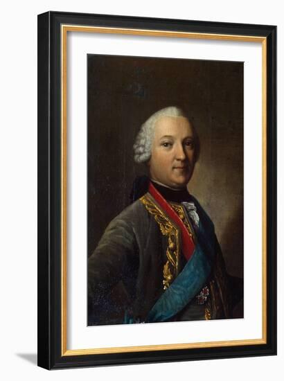 Portrait of Caspar Von Saldern, (1711-178), Middle of the 18th Century-Vigilius Erichsen-Framed Giclee Print