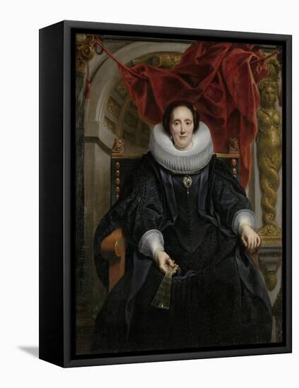 Portrait of Catharina Behaghel, 1635-Jacob Jordaens-Framed Premier Image Canvas