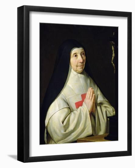 Portrait of Catherine-Agnes Arnauld, 1662-Philippe De Champaigne-Framed Giclee Print