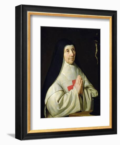 Portrait of Catherine-Agnes Arnauld, 1662-Philippe De Champaigne-Framed Giclee Print