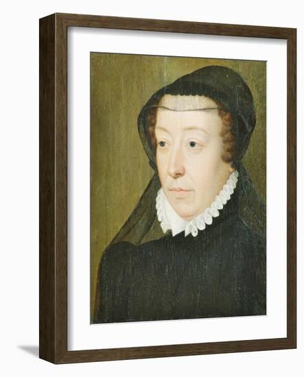 Portrait of Catherine De Medici (1519-89)-Francois Clouet-Framed Giclee Print