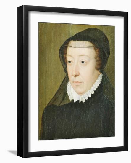 Portrait of Catherine De Medici (1519-89)-Francois Clouet-Framed Giclee Print