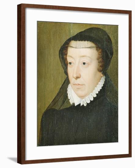 Portrait of Catherine De Medici (1519-89)-Francois Clouet-Framed Giclee Print