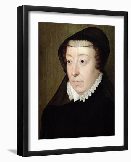 Portrait of Catherine de Medici-Francois Clouet-Framed Giclee Print