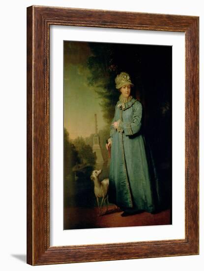 Portrait of Catherine II, 1757-Vladimir Lukich Borovikovsky-Framed Giclee Print