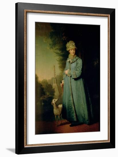 Portrait of Catherine II, 1757-Vladimir Lukich Borovikovsky-Framed Giclee Print