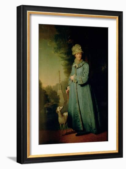 Portrait of Catherine II, 1757-Vladimir Lukich Borovikovsky-Framed Giclee Print