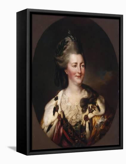 Portrait of Catherine Ii, 1782-Richard Brompton-Framed Premier Image Canvas
