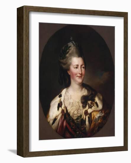 Portrait of Catherine Ii, 1782-Richard Brompton-Framed Giclee Print