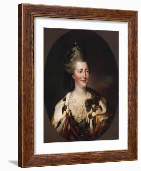 Portrait of Catherine Ii, 1782-Richard Brompton-Framed Giclee Print
